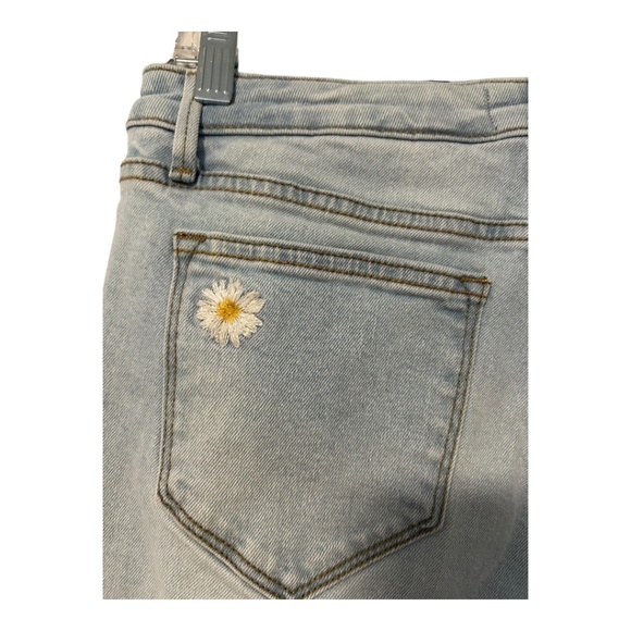NWT Driftwood Jeans Women's Size 2 Daisy embroidered BOHO Chic Free People - Picture 4 of 4